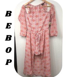 NWT Bebop Cold Shoulder Romper Longsleeve Md Flowy